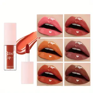 1 set of glossy mirror lip gloss, Cosmetic, three-dimensional plump, moisturizing, color rendering, moisturizing and long-lasting lip protection, waterproof, non stick, non smudging, easy to color