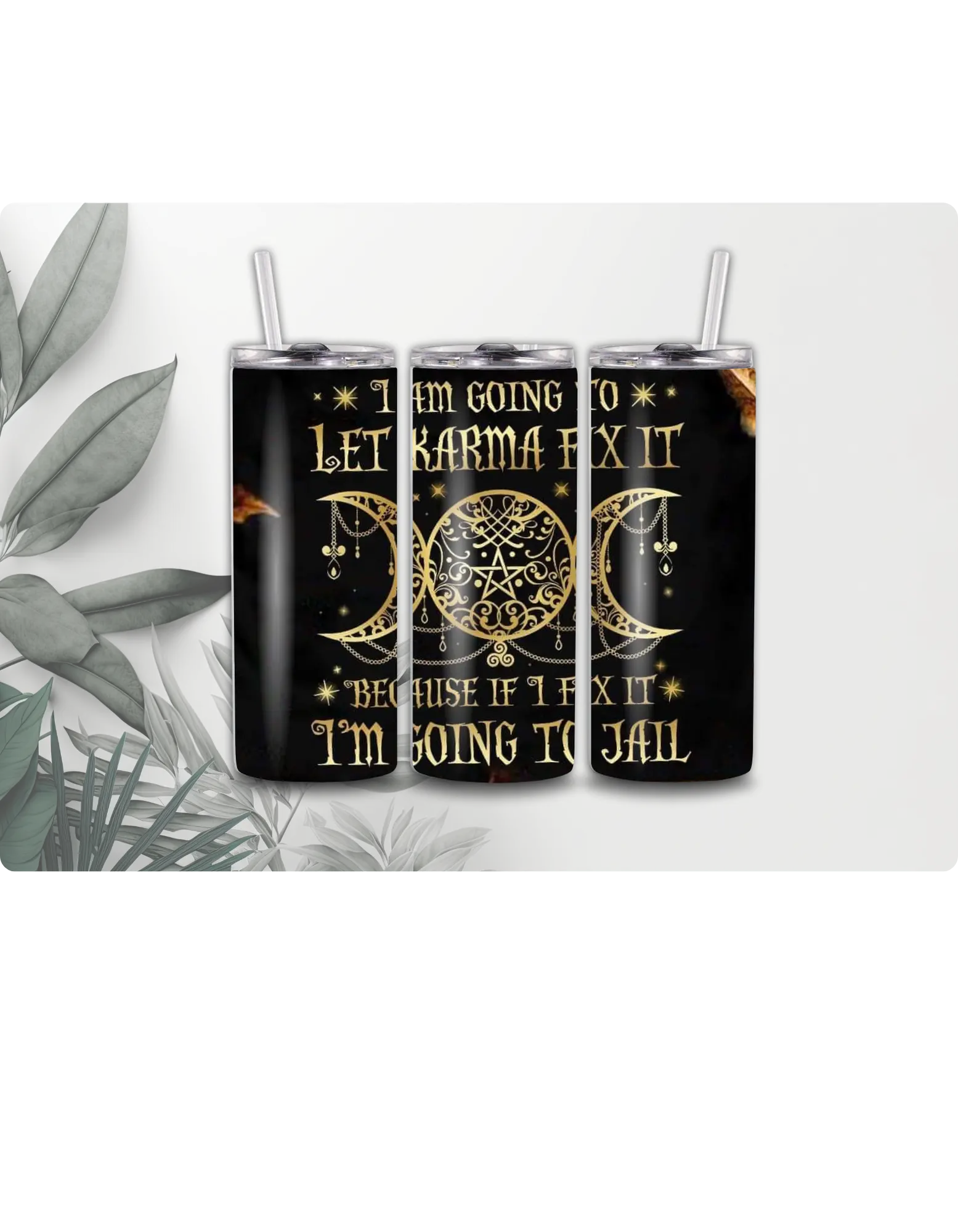 Karma Sublimation tumbler Wrap Print