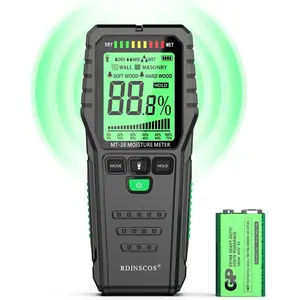 Moisture Meter for Walls, Wood, Non-Invasive Moisture Detector with Deep Scan, Digital LCD Display – Wall Moisture Tester for Water Damage, Home Inspections, Renovation