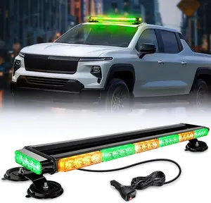 Nilight 29.5" Roof Top Strobe Lights 56LED Hazard Light  Safety Warning LED Flashing Light Bar Magnetic Mount 12V 24V Cars Trucks Tractors Snow Plows Construction Automotive  dealsforyoudays