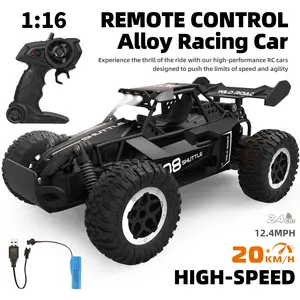 [Remote Control Off-road Toy Car] 1:16 Scale 2.4GHz Remote Control Car, All-Terrain Off-Road Toy With Durable Alloy Body & Safety Design, Toy Cars For Kids, Fun Models For Adults - Gifts For Boys