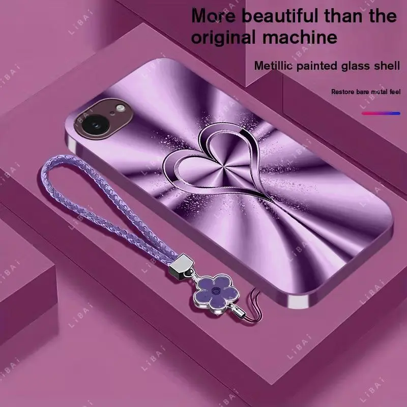 Suitable for[iPhone 16e], includes a free lanyard and a brand new phone case, available in multiple colors,drop-proof and fingerprint-proof YM99