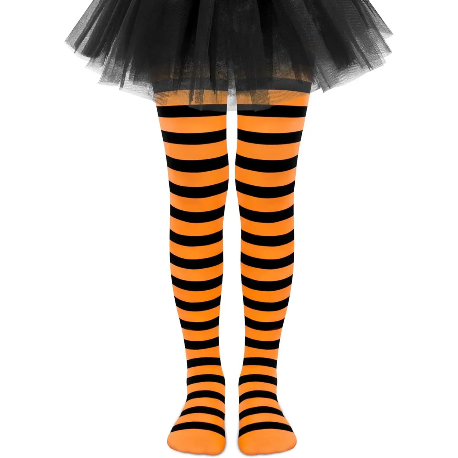 P-SOK01    Toddler Tights Halloween Tights for Girls Stockings Ultra-Soft Baby Girl Stockings Toddler Striped Socks Witch Costume