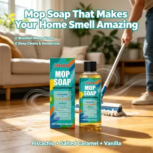 Mop Soap - Brazilian Bloom Scent, Deep Cleans Floors, Removes Stains, Long-Lasting Fragrance, Safe For Wood, Tile & Laminate