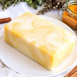 Pursuit By Brittany Ashley Rewind & Turmeric Goats Milk Soap - 5lb Daily Skin Repair Nourishing Cleanser with Rosehip Oil & Geranium Essential Oil for Dark Spot Removal & Extreme Hydration - Body Care