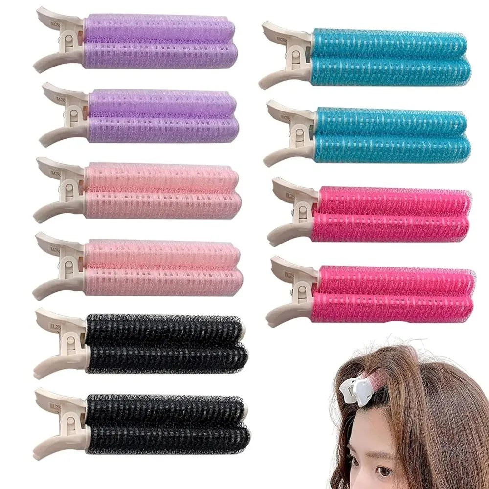 Women's Volumizing Hair Clips - 10PCS Heatless Styling Tools Root Clips for Instant Fluffy Effect, Haircare Accessories (Black, Pink, Blue, Purple, Red) for Party Gifts & Home Use