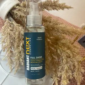 Next Cosmetics Radiant Moisture Drops Full Shine Hair Finishing Product for All Hair Types Lightweight Hydrating Serum - Moisturizer