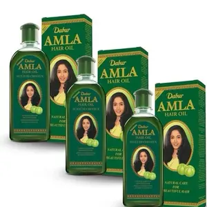Dabur Amla Hair Oil 3 PACK - Amla Oil for Healthy Hair, Moisturized Scalp, Natural Care for Beautiful Hair, Lightweight Formula