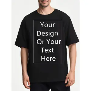 Soft Breathable Customizable Men's T-Shirt |   Personalized Photo/Text Design, Unisex Casual Short Sleeve Tee, Machine Washable, Unique Gift for Anniversary Valentine's Day
