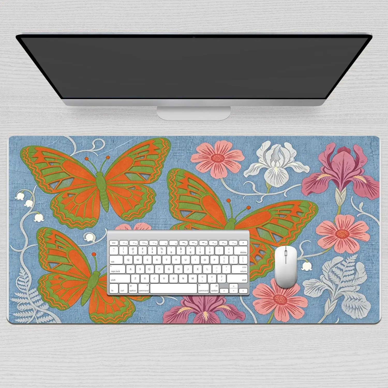 LIVEKEY 3D Banana Design Plastic Gaming Mouse Pad, 40x80cm Large Non-Slip Mousepad, Stitched Edges, Smooth Tracking Surface, for Gaming & Office Desk Use
