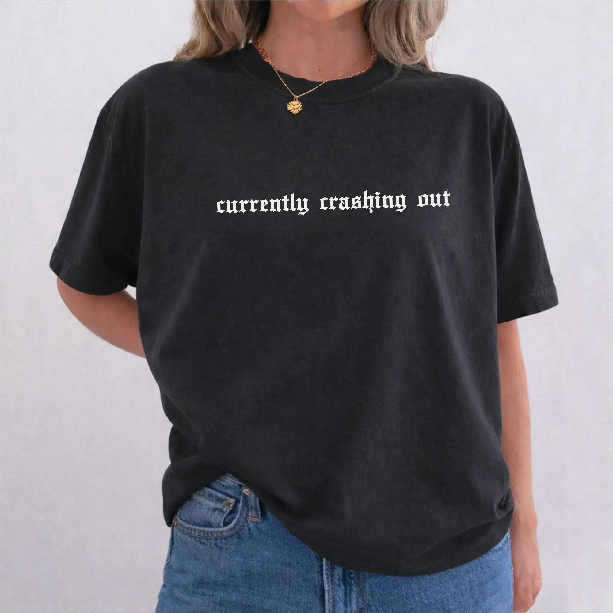 Currently Crashing Out   Shirt, Crash Out T-shirt, Funny Mental Health Graphic Tee, Anxiety Humor Clothing