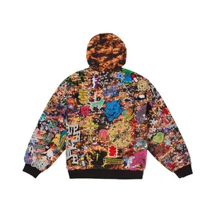Supreme Men's AOI Embroidered Hooded Work Jacket Flames, from StockX