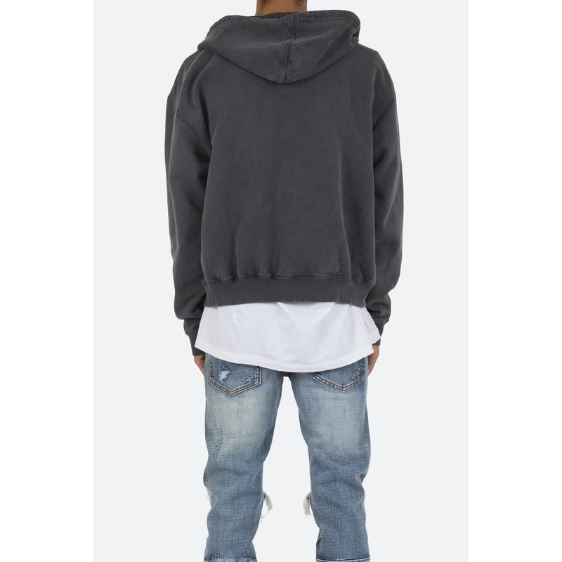 mnml Basic Zip Up Hoodie - Vintage Black