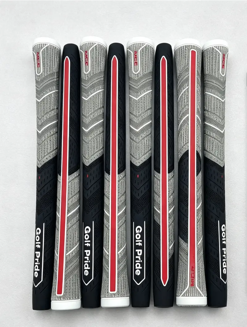 Golf Club Grips - 10-Pack, Black & Red, Textured, Non-Slip, Durable, Ideal for Golfers, Enhance Grip & Control
