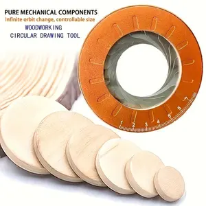 Precision Adjustable Metal Circle Drawing Tool, Extendable Fine Line Marker, Round Shape, Ultra-Fine Point for Home Decor/DIY Crafts, Dexterous Hand Operation