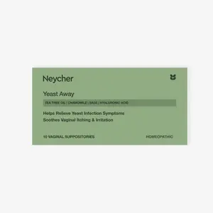YeastAway Vaginal Suppositories. Homeopathic, immidiate, Gentle Relief