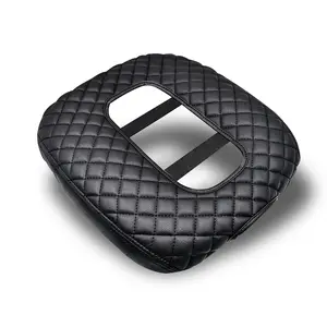 Center Console Cover Compatible with 2019 2020 2021 2022 2023 2024 2025 Chevy Silverado/GMC Sierra Accessories, Leather Cover Center Console Lid Protector