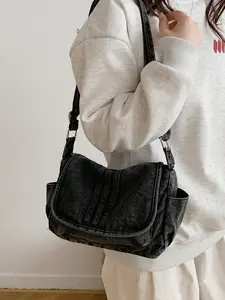 Women's Fashionable Minimalist Casual Retro Solid-Color Design Perfect for Daily Commuting, Work, and School Durable and Versatile Essential Shoulder Bag for Women Cross Body Bags