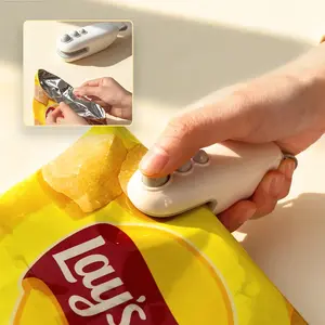 2-in-1 Mini Heat Bag Sealer | Portable USB Rechargeable Sealer & Cutter for Snacks & Food Storage | Must-Have Kitchen Gadget