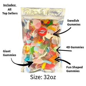Pick N Mix Gummy Mix Sweet Snack Gummies Chewy Variety Bag with Unique Candy Gummies Sweet Sour & Sweet Sour Options Packaged in a Candy Store Bonbon Mega 5 Sugar Chewy Gummies Satisfying