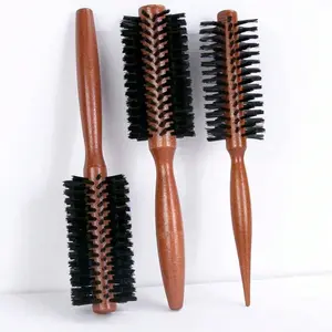 Nylon Curling Iron, Hair Salon Styling Curling Comb, Home Round Barrel Brush, Curl Enhancing Round Brush, Women's Curling Brush, Thermal Round Brush