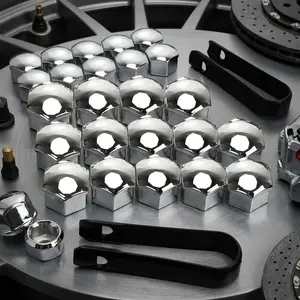 Universal Alloy Wheel Lug Nut Covers: Rust-Proof Tire Bolt Caps, Anti-Corrosion Hub Screw Protectors for Cars, Easy Installation & Durable Decorative Accessories, Fits Most Vehicles.