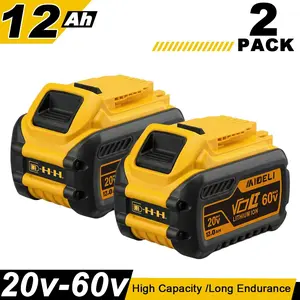 2/4/6-PACK Replacement forDewalt 12.0Ah 20V/60V Lithium-ion Battery Pack DCB606 DCB609 DCB612 for Cordless Power Tools Rechargeable High Capacity,summervibes