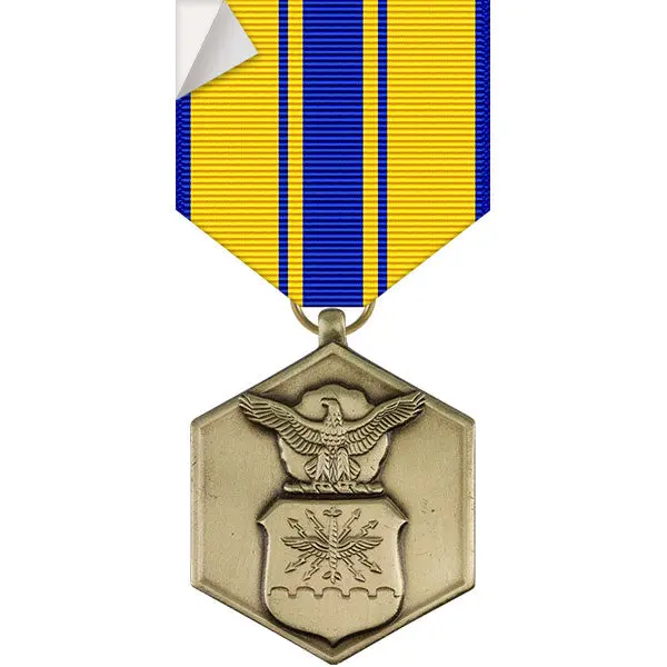 Air Force Commendation Medal Sticker Pack, Multi-Size Vinyl Print Military Awards Decor, 3-Inch & 6-Inch DIY Scrapbooking & Stamping Supplies, 3" Or 6"