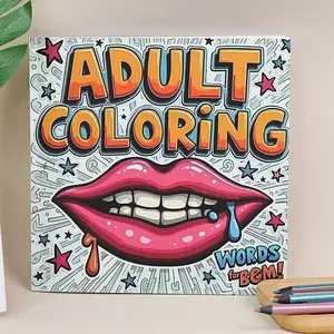 Adult Coloring Book: Words for Bem!, Pop Art Stress Relief, Bold Designs, Mindfulness Relaxation, Perfect for Stress Relief & Creative Hobby