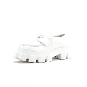 Pre-owned Prada Men's Monolith Loafers Leather by Rebag