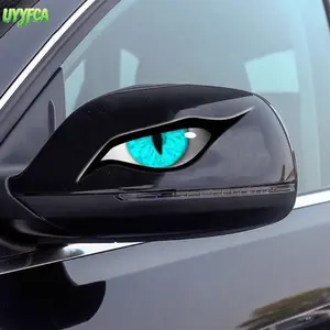 4-Pack Realistic Aggressive Raptor Eye Car Decals,Scary Eagle Eye Rearview Mirror Stickers,Evil Eye, One Pair Waterproof Sunproof Vinyl Auto Accessories, Scratch Concealing Universal Fit for Cars, Trucks, Car Accessories& Edgy Vehicle Styling summervibes