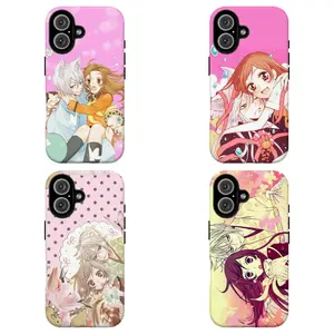 FLKamisama Kiss Tomoe & Nanami Phone Case, Coquette Pink Floral Manga Protective Cover For Otaku Fans For iPhone 11 12 13 14 15 16 17 Air Pro Max for Samsung S26 S25 S24 S23 S22 S21 Case,Gift for her/him/fans