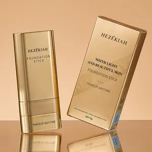 Dual -Ended Foundation Concealer Stick, Dual-ended with Built-in Brush, Moisturizing & Lightweight