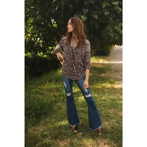 Heliotrope Tie Front Blouse