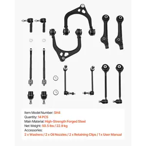VEVOR Left Right Front Upper Lower Control Arms Kit, OEM Suspension Kit Compatible with 2011-2017 Chrysler 300 RWD, 2011-2017 Dodge Challenger RWD, 2011-2014 Dodge Charger RWD (14PCS)
