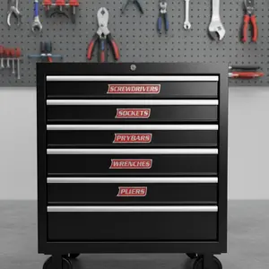 12 Pack of Magnetic Toolbox Labels, 3D-Printed Tool Box Labels, General Tool Box Organize Accessories, Reusable Labels (red)