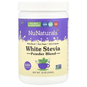 NuNaturals White Stevia Powder Blend, 12 oz (340 g)
