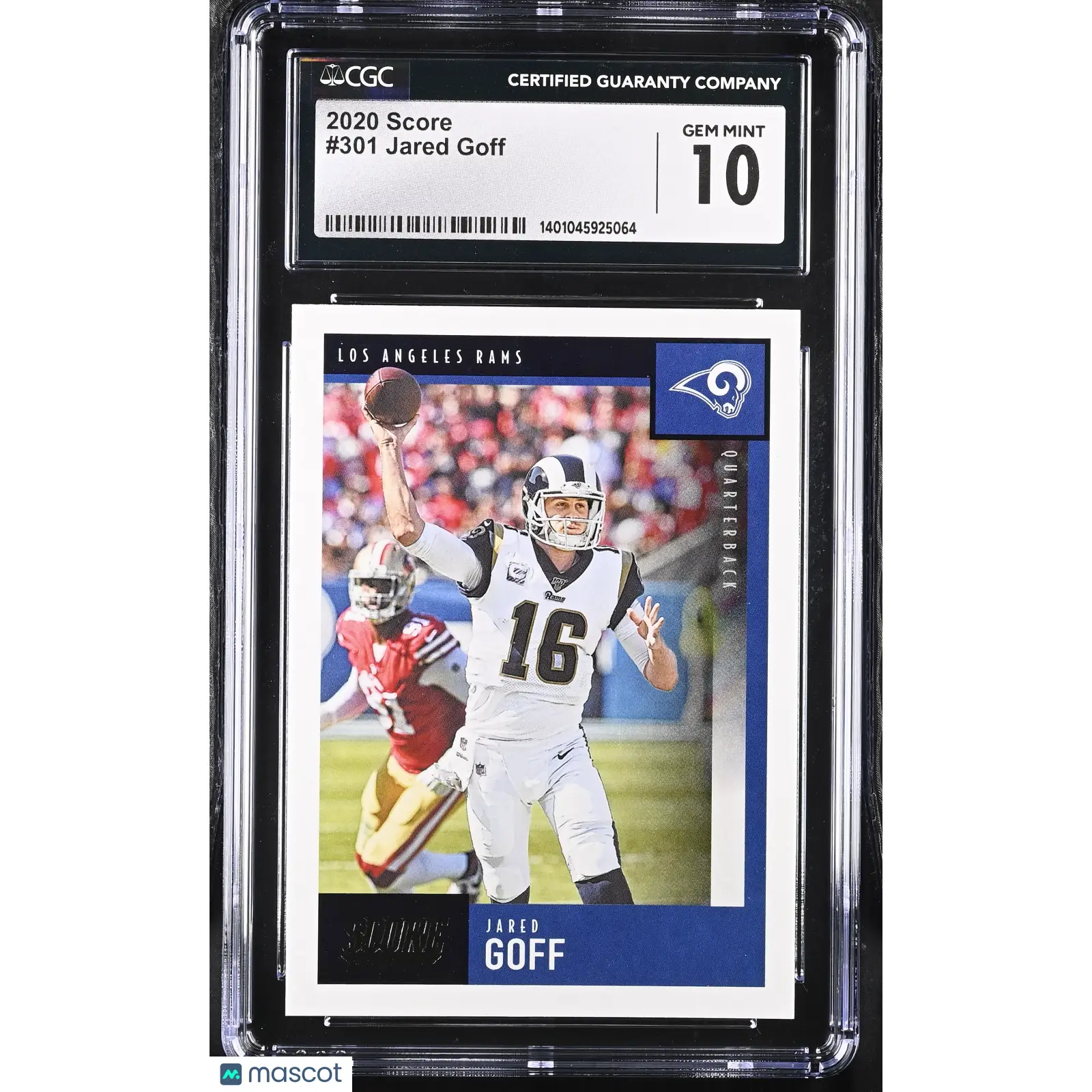 Jared Goff CGC 2020 Score #301 Football 10