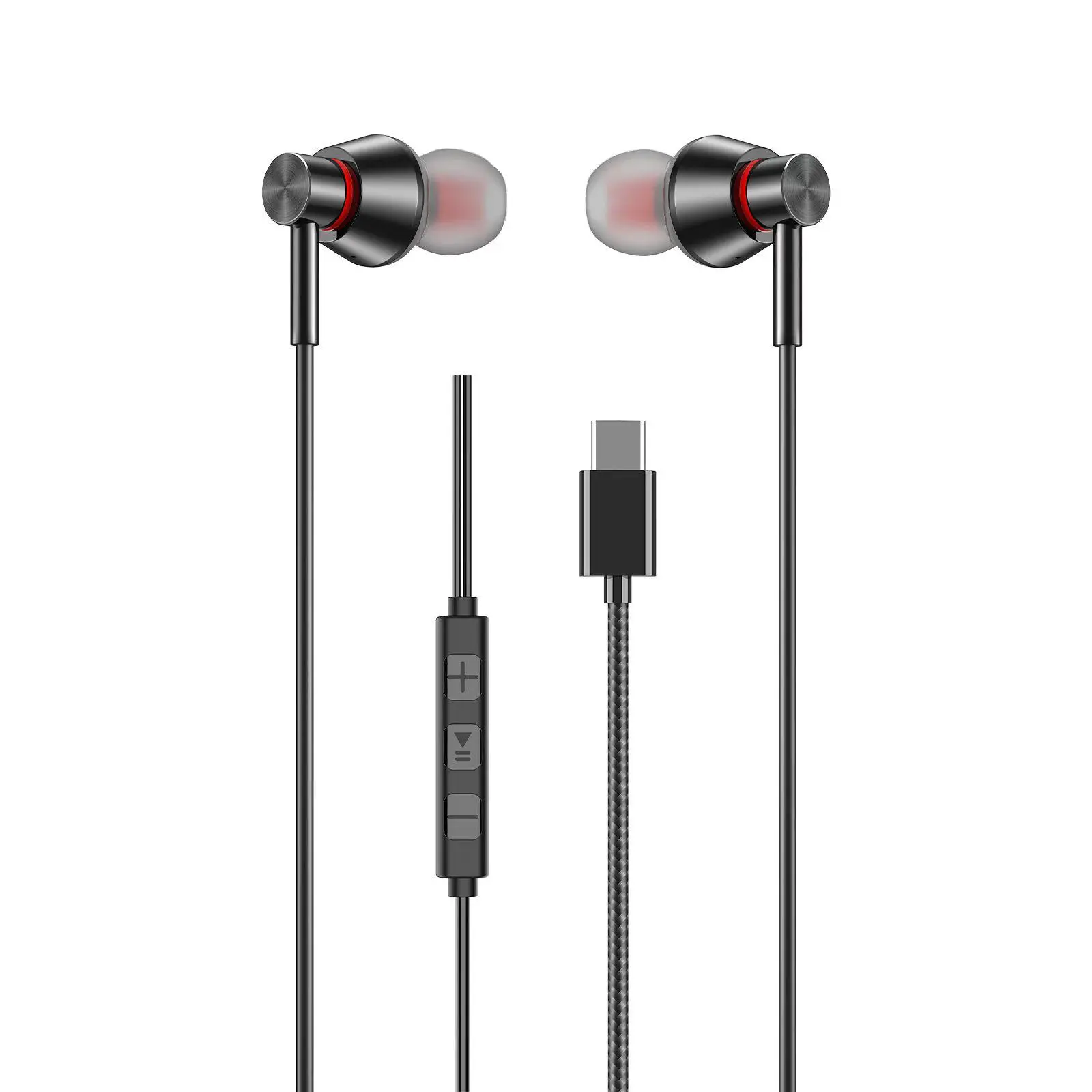 In-ear Design Wired Earphone, Smart Wire Control Tuning Type-C Interface Mobile Earphone, Heavy Bass Earphone for Samsung Mobile Phone Computer, Audio, Volume Control Headset, Earphones Wire, Earbud, Wired Earbuds
