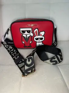 Karl Lagerfeld red camera bag