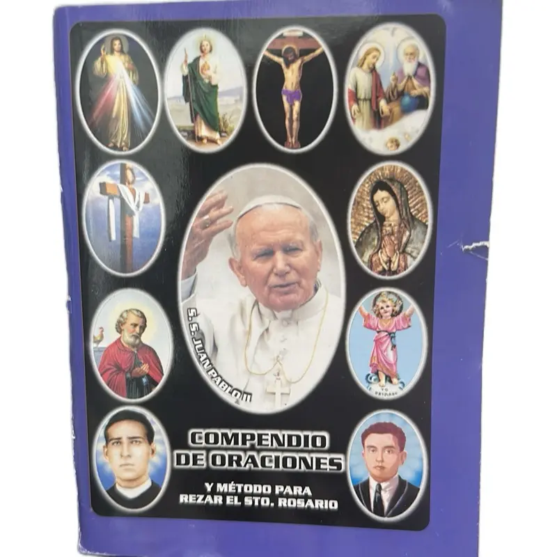 Compendium of Prayers and Praying the Rosary Method Booklet Spanish-Compendio de Oraciones y Metodo de Rezar el Santo Rosario