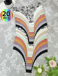 seamless panties, a summer must. In 10 colors likeblack, leopard print. 3D cut, fan edges, durable. Soft,icybreathable. Fit for dates & parties.M-XXL. Womenswear Comfort underwear thongs women's underwear collection