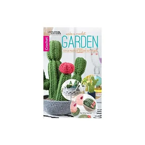 Used Book - Make a Crochet Garden: 9 Stylish Projects for Succulents, Cacti, Flowers (Hanging Garden, Table Runner, Dish Scrubber) by Amy Gaines (Paperback, English)