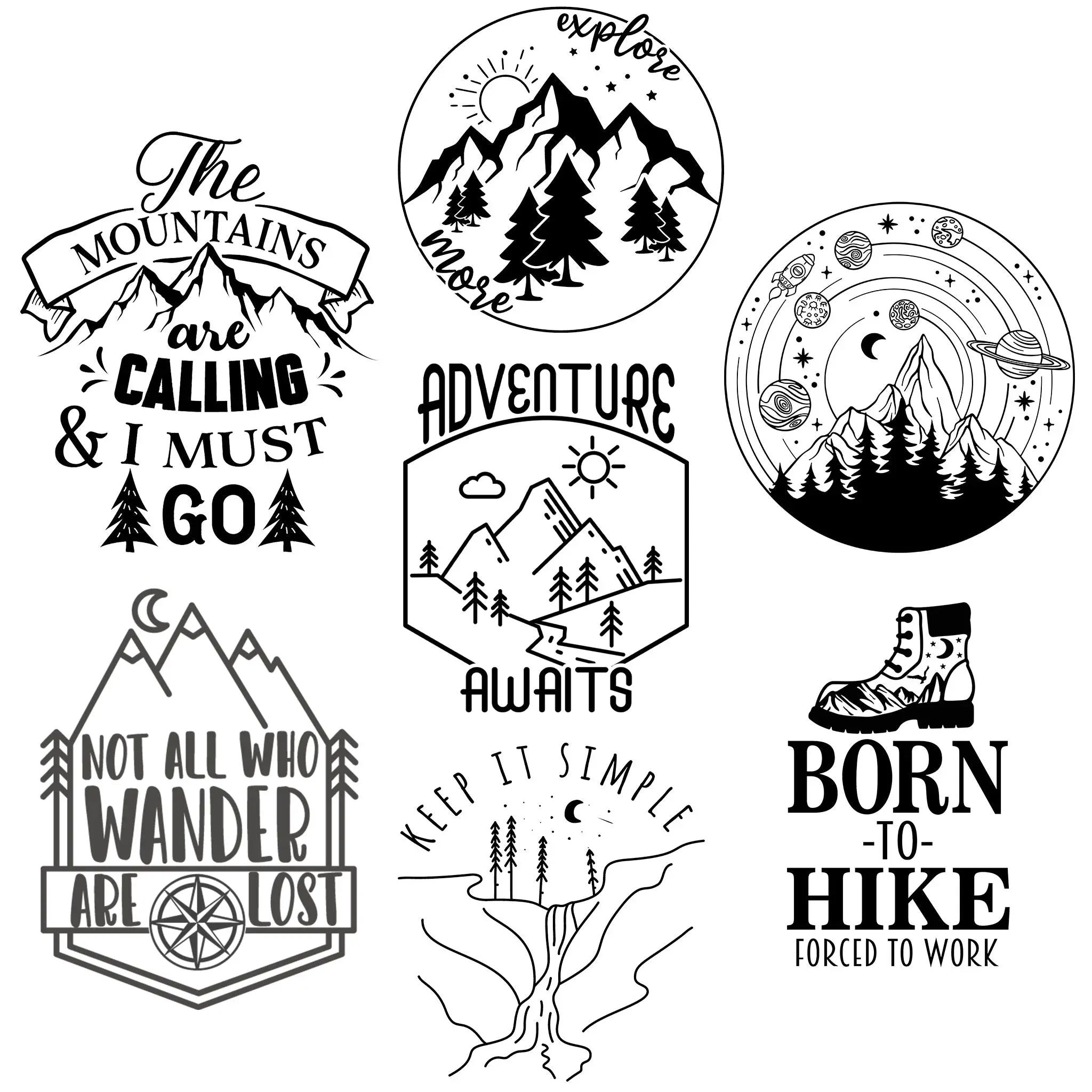 Outdoor Adventure Laser Engraved Sleeves Outdoor Adventure Laser Engraved Sleeves