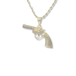 Shooter - Gold Pendant