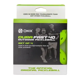 Onix DuraFast 40 Outdoor Pickleball Balls 4 Pack Green