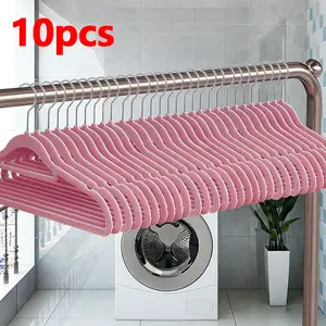 Wide Shoulder Velvet Non-Slip Hangers, Anti-Deformation No Pressure Mark Clothes Hangers, Full House Universal to Save Clothing Storage Space