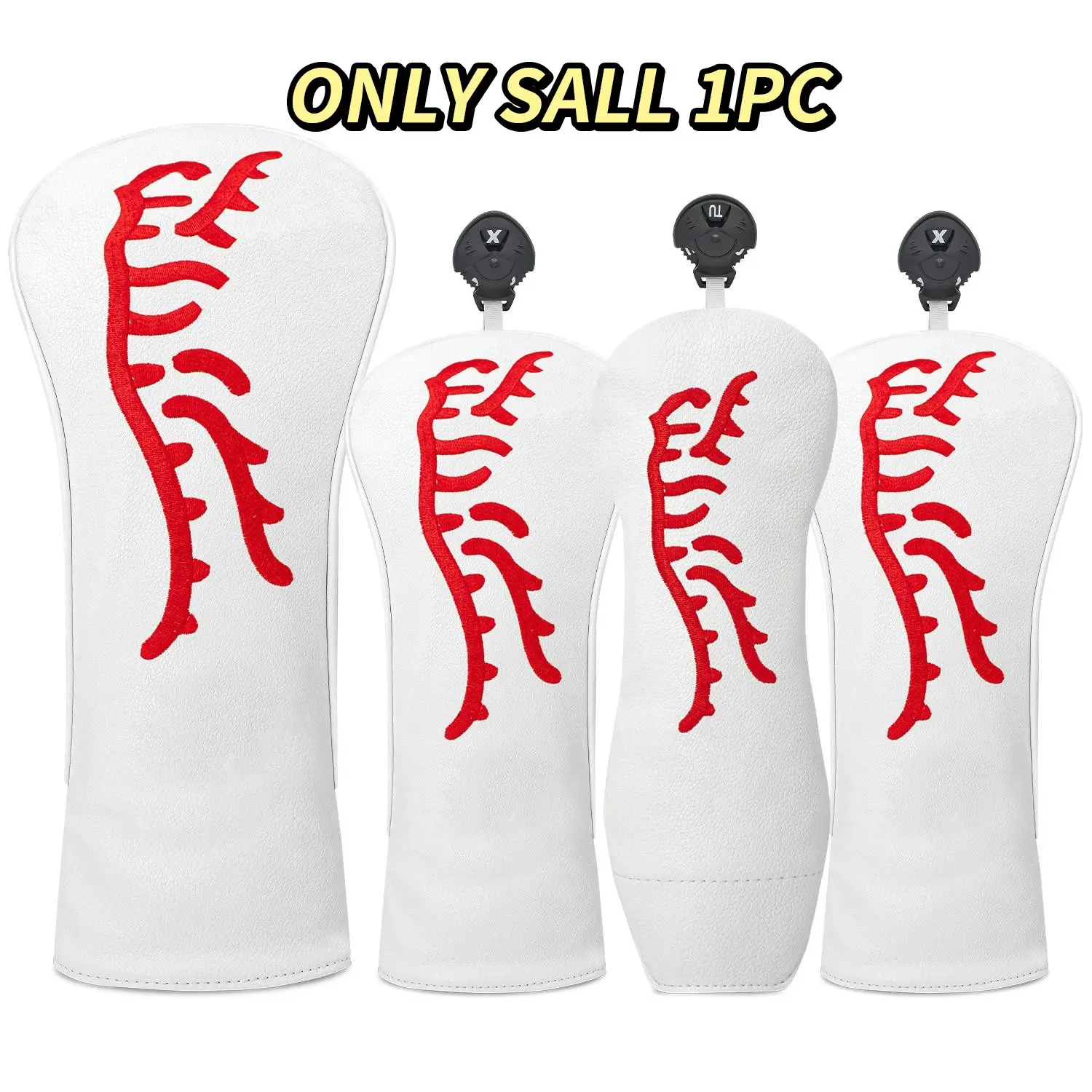 Durable Waterproof Golf Club Head Cover, Abstract Tiger Design, Safe Protection Accessory for Your Golf Clubs