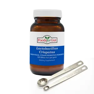 Foods For Gut Lactobacillus Crispatus Probiotic Powder 100 Billion cfu's | No Additives | Direct from Manufacturer | No Third-Party Storage | Digestive & Immune Support | L. Crispatus