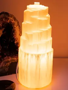Unique Gift for Easter One Piece of Selenite Crystal Towers, Quartz Tower, Mineral Samples, Crystal Specimen, Decorative Stones for Home, Office, And Bedroom Decor, Bedside Table Decoration, Desk Decoration, Crystal Crafts, And Projects
